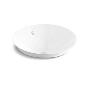 Thin Sleek Bathroom Fixture Lavatory Round